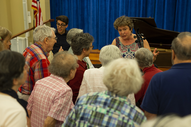 Ponce with Cora Kuyvenhoven, cellist from Denison.