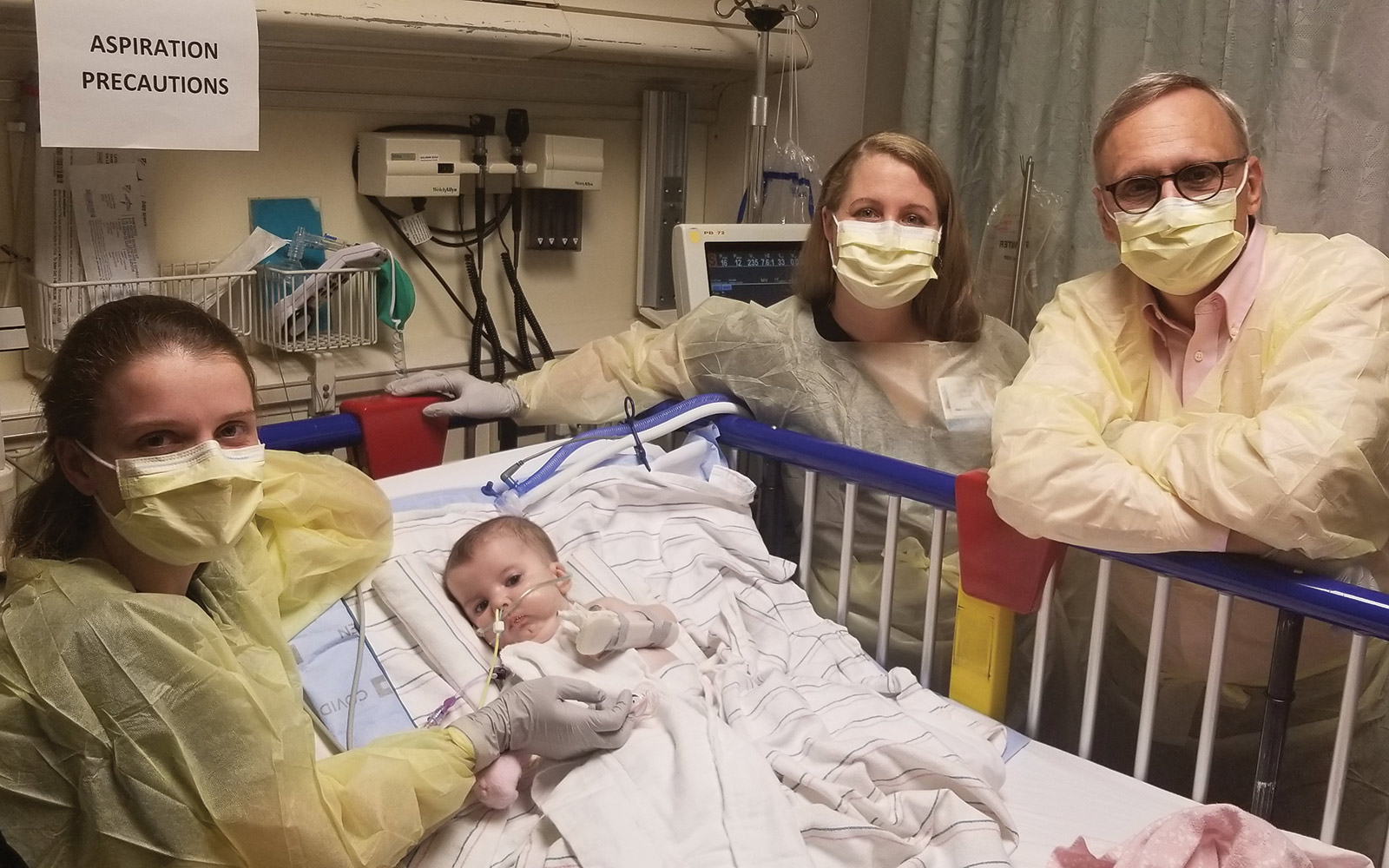 This photo of Londyn Wright and her mother Karen Wright (left) was captured on the day the baby girl received Zolgensma, a gene therapy infusion meant to treat her spinal muscular atrophy. Kara Godwin Wild and Barry Byrne were with the fami…