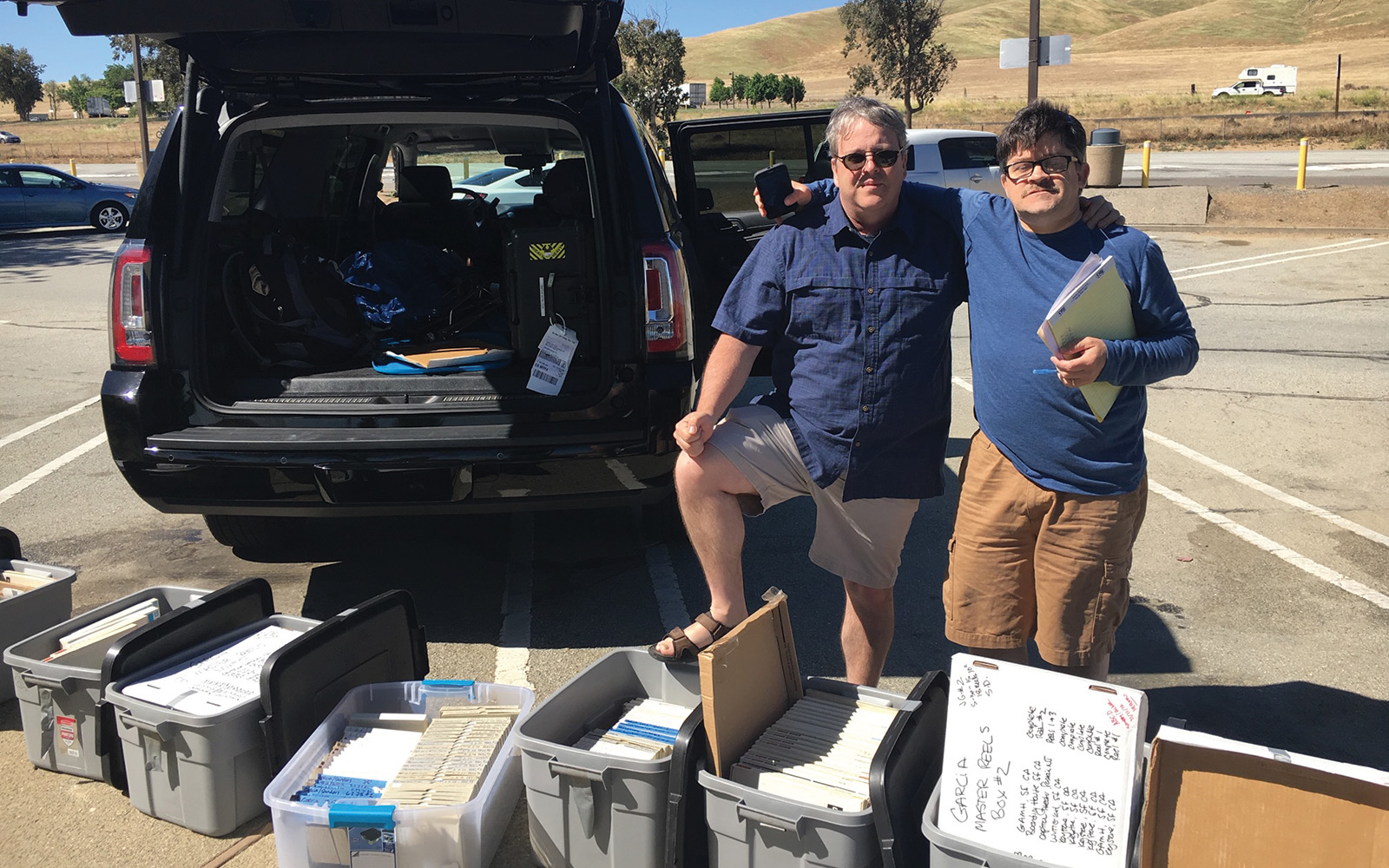 Andy Acker ’83 and his friend Jeff Butler personally delivered the reels to Burbank, California.