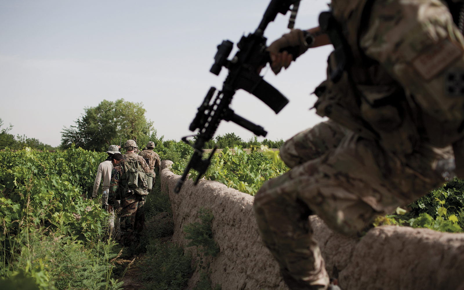 The valley is home to vineyards and orchards - tough terrain to navigate, and an ideal spot for Taliban ambushes and hidden improvised explosive devices, or IEDs.