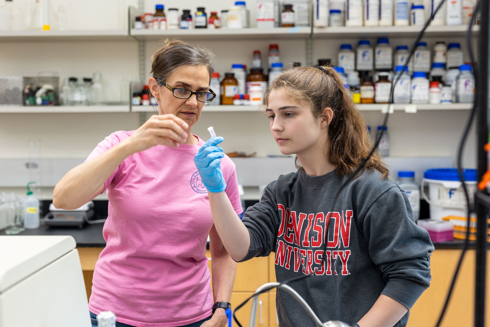 Student with faculty member