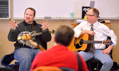 Photo from a workshop in Burke Hall at Denison University 