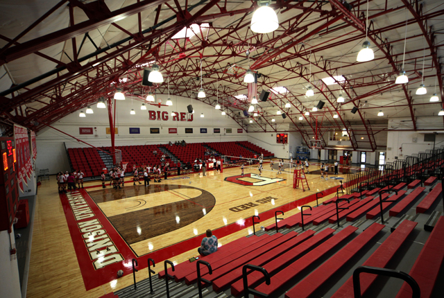 Basketball court at Mitchell Recreation and Athletics Center