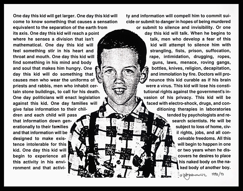 David WOJNAROWICZ Untitled (One Day this Kid...) 