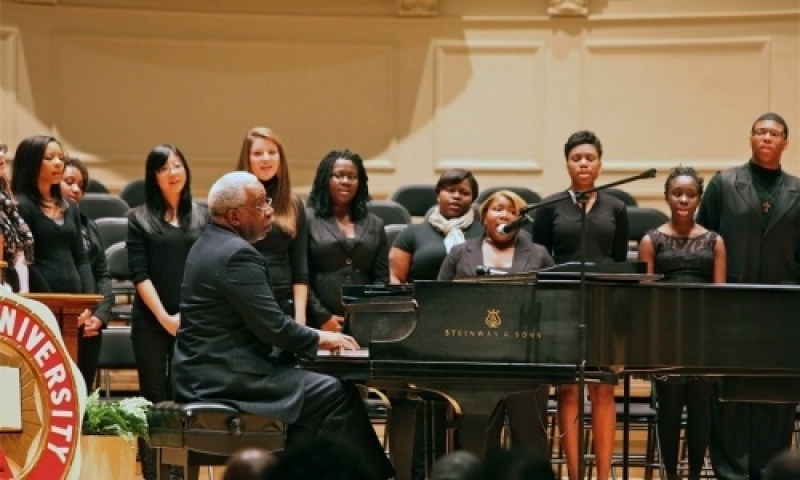 Students perform at MLK Jr. Day event.