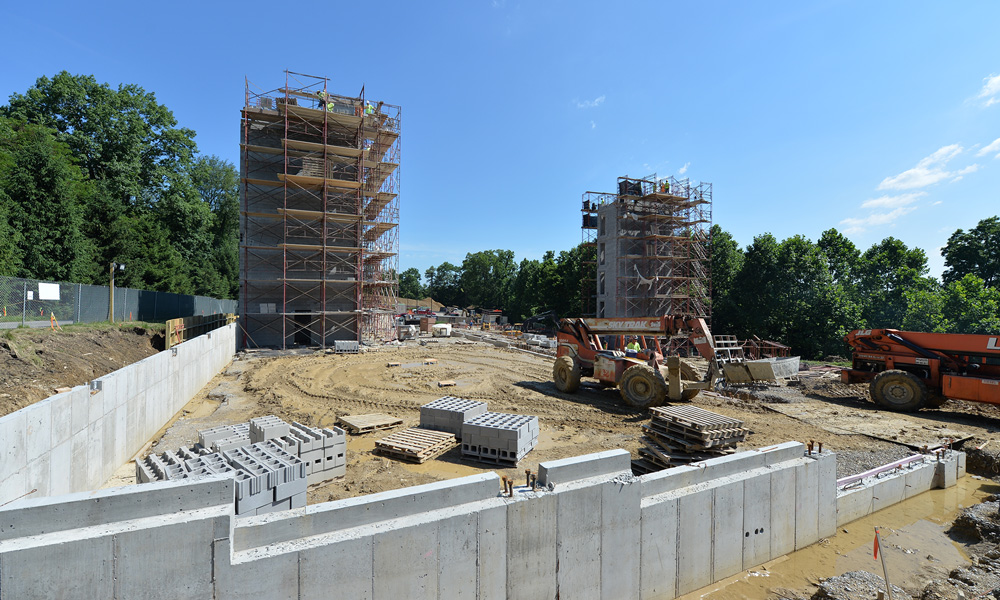 Silverstein Hall construction