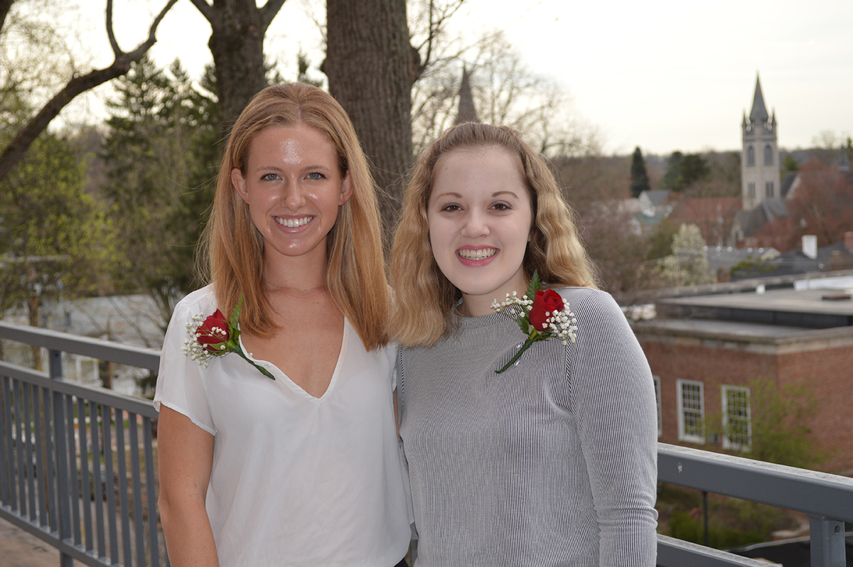 Seniors Maggie Vettel and Samantha McLaughlin