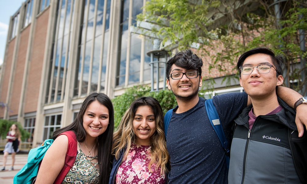 Students on campus