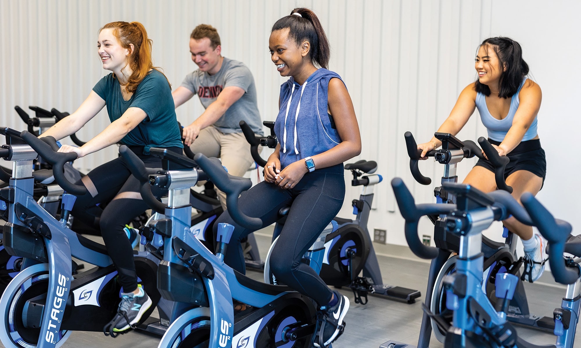 Students are using the new facility in a variety of ways, including meditation, yoga, and spinning.