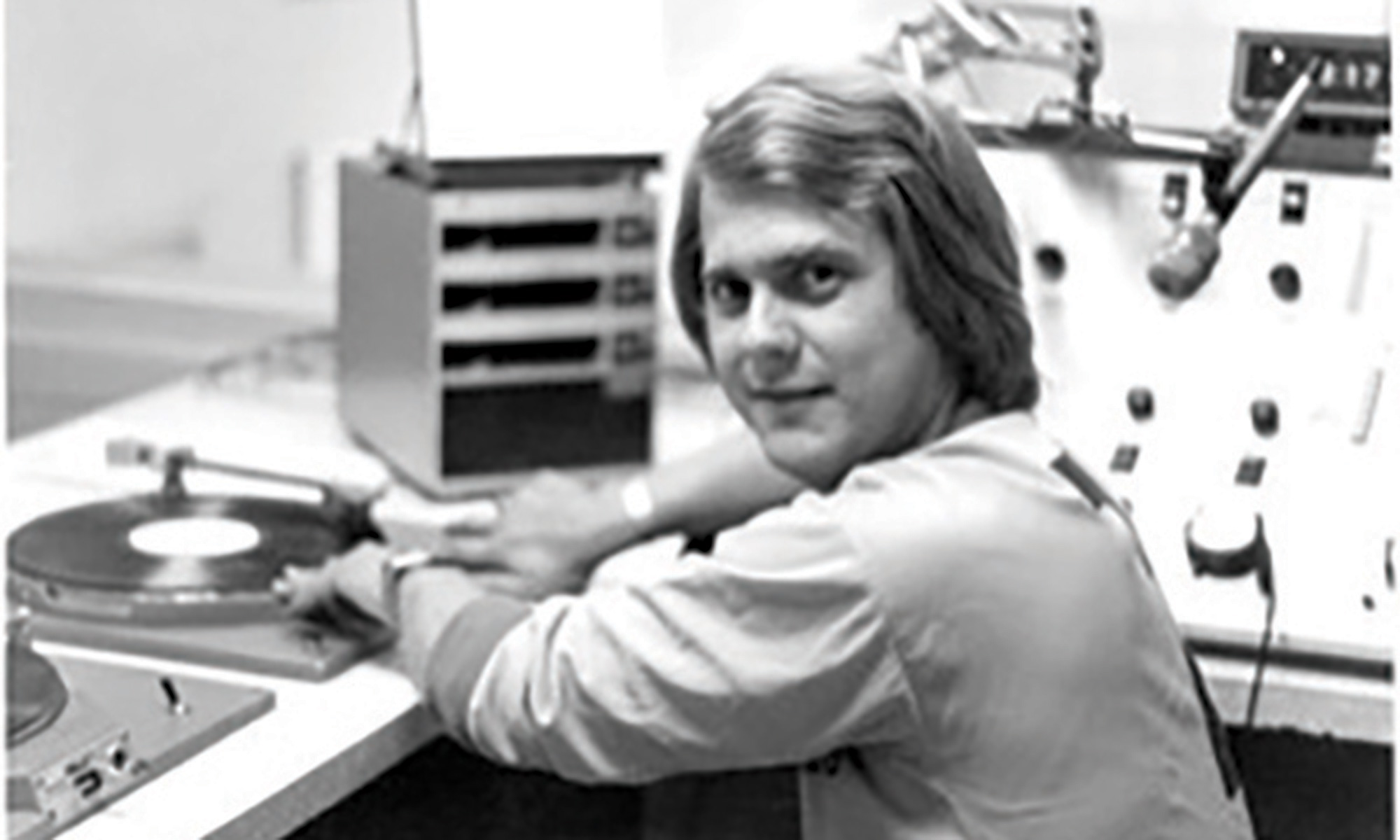 David Crouse in WDUB studios, 1977