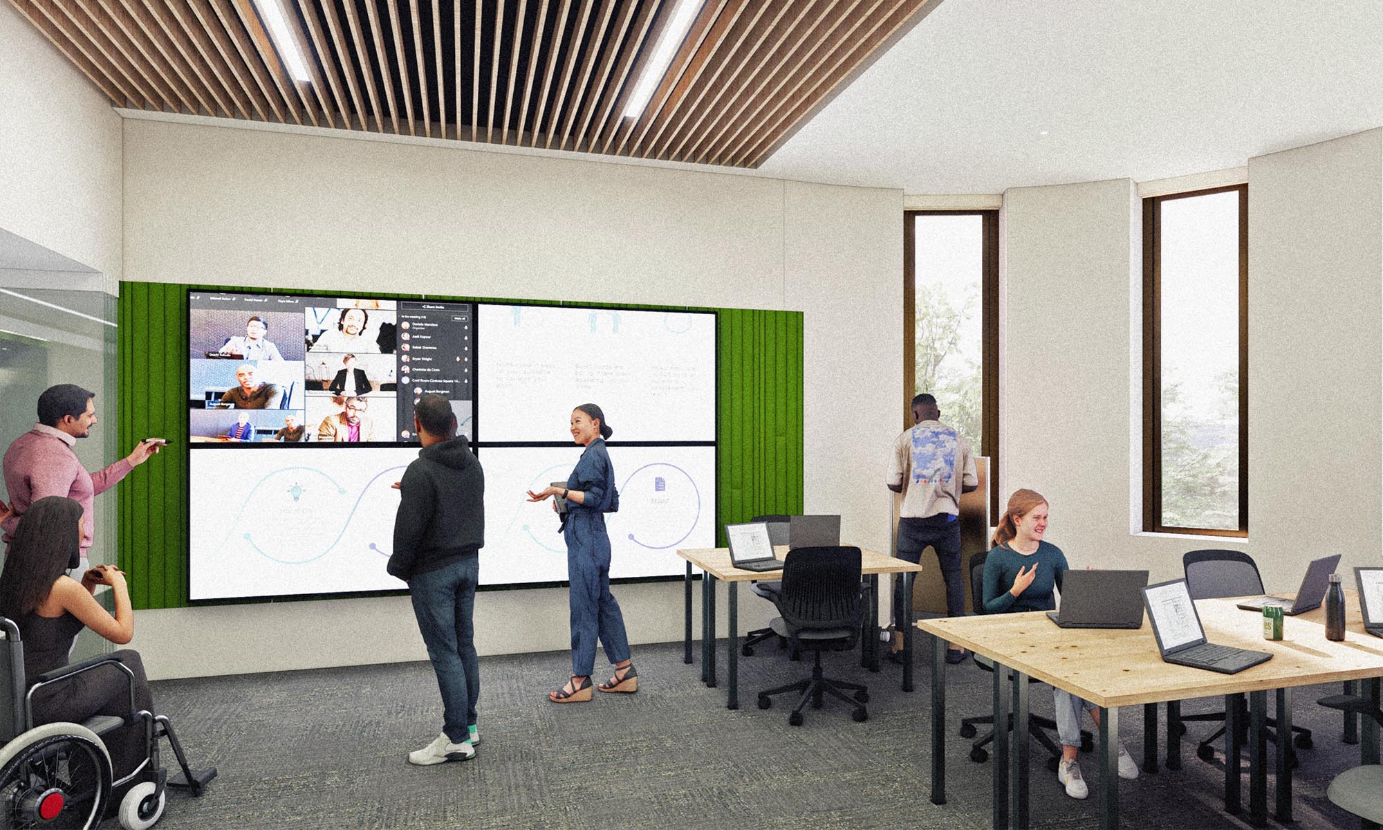 Rendering of classroom