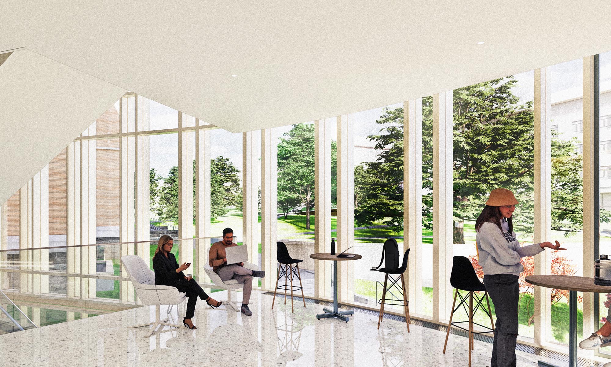 Rendering of first floor addition interior