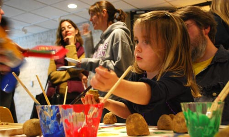 Child at family fun day