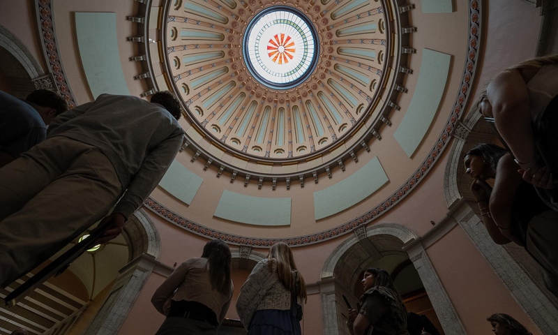 Students were given a guided tour of the Ohio Statehouse in Columbus.