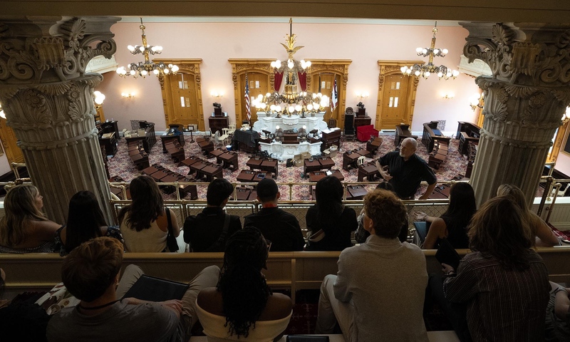 Students were given a guided tour of the Ohio Statehouse in Columbus.