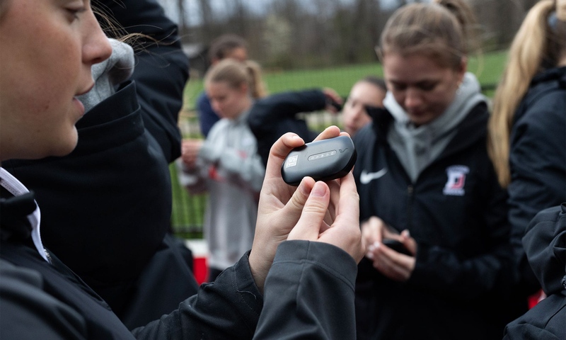 Atheletes observing new data trackers