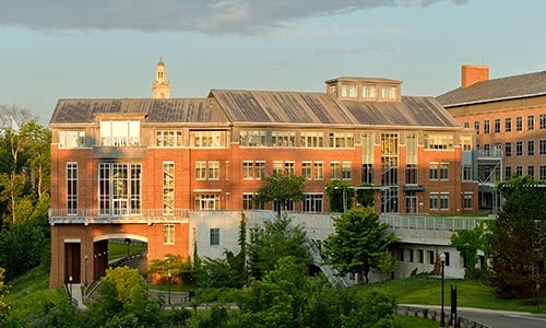 Denison's Burton D. Morgan Center in summer