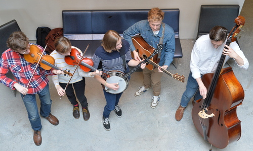 The Adam Schlenker Bluegrass Band featuring Hayes Griffin