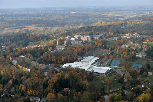 Aerial view of campus