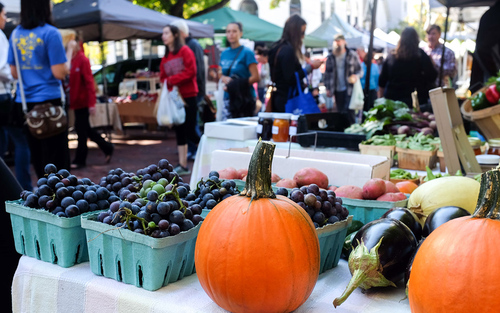 Food at the local Granville farmer's market