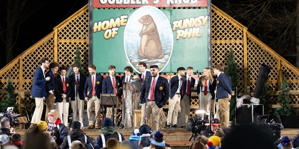 Hilltoppers at the Punxsutawney groundhog fest