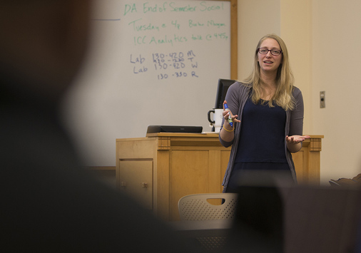 Data Analytics professor Sarah Supp.