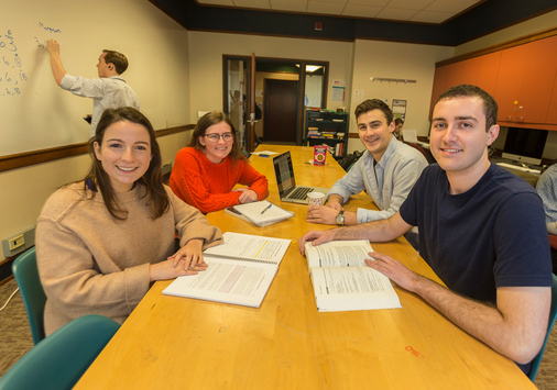 Students together in Olin