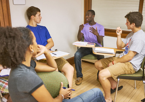 Students in classroom