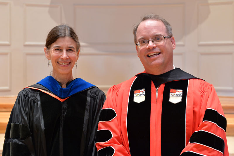 Denison honored Steven Doty and Linda Krumholz