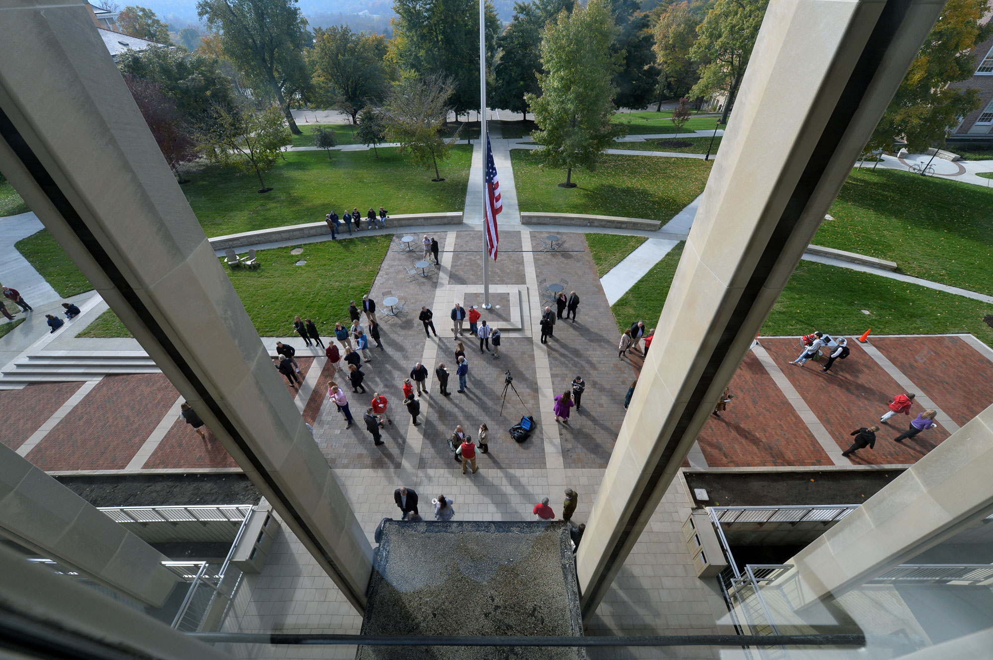 Aerial view of the Academic Quad