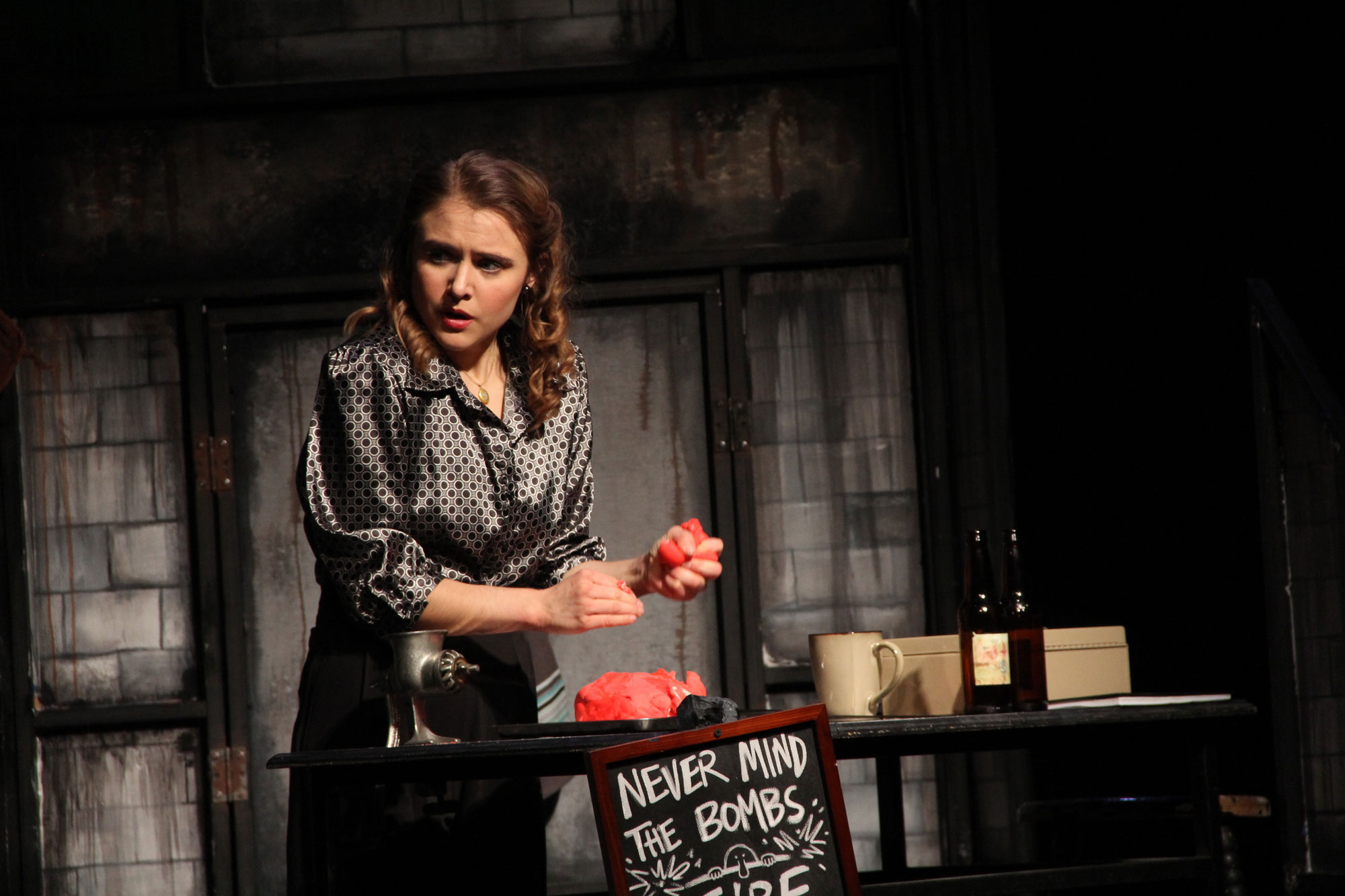 Megan Lovely in a production of Sweeny Todd