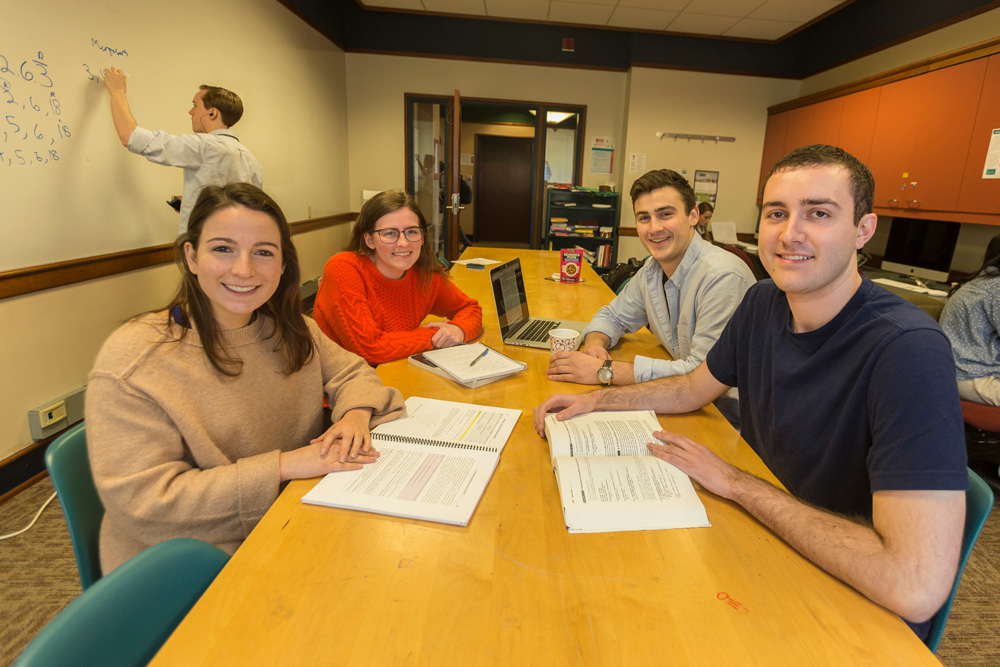 Students together in Olin