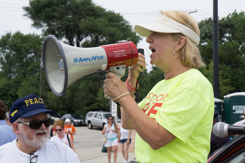 Joy Roller '76, coordinator of Cleveland's "Circle the City With Love."