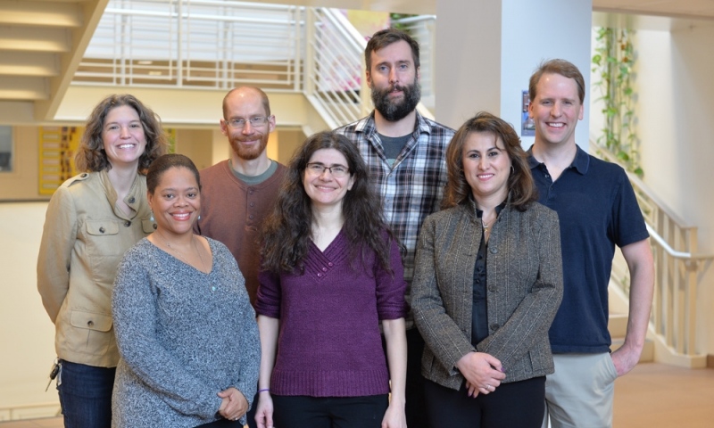 1st Row: Ayana Hinton, Rachel Mitton-Fry, Hanada Al-Masri 2nd Row: Regina Martin, Jason Busic, Sam Cowling, Steve Olmschenk Missing: Griffin Hollis