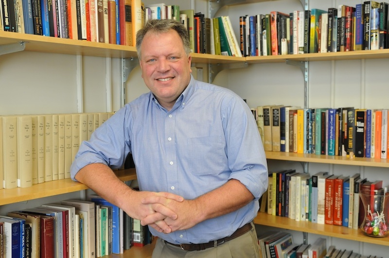 Mark Moller, pictured in his office