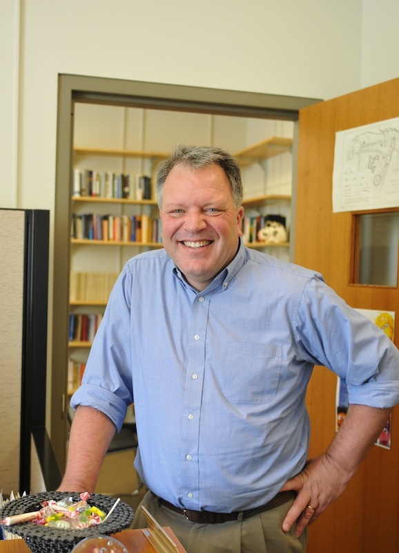 Mark Moller portrait in his office