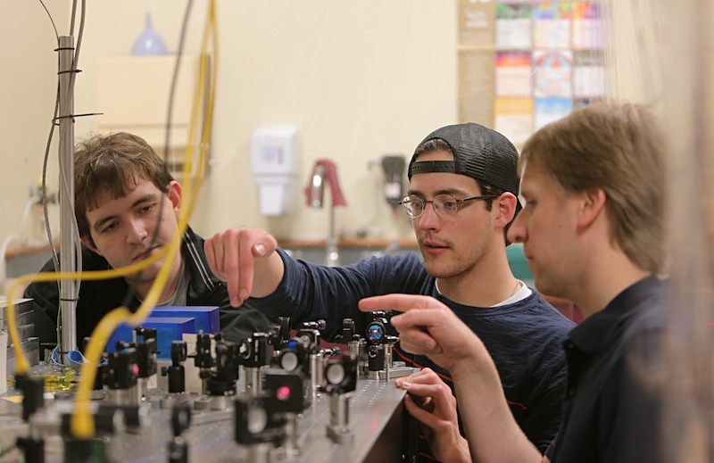 Assistant professor of physics Steven Olmschenk