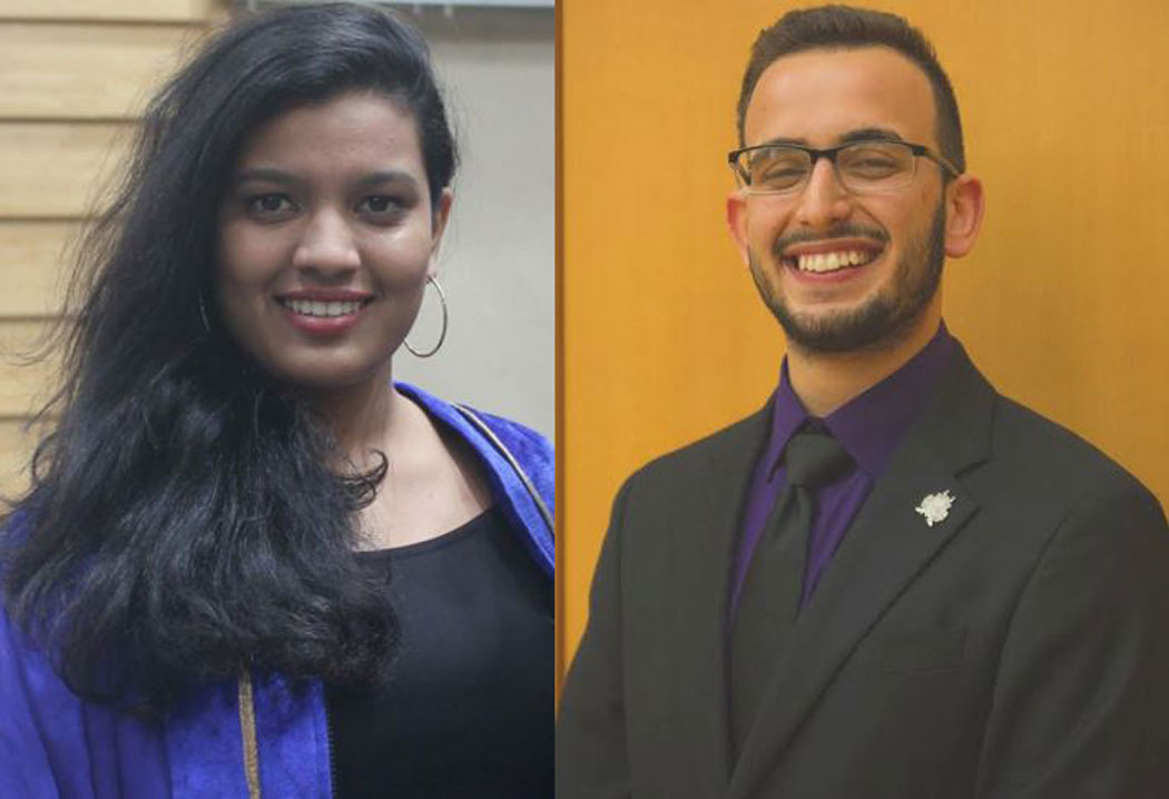 Rhea Patil ’19 and Ibrahim Ibrahim ‘18