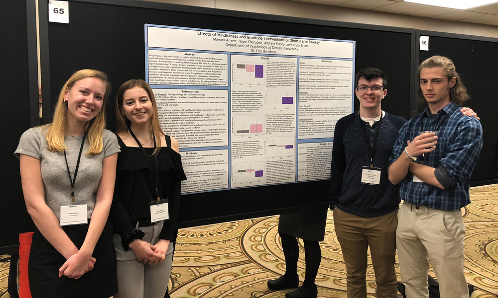 Students at Midwestern Psychological Association conference