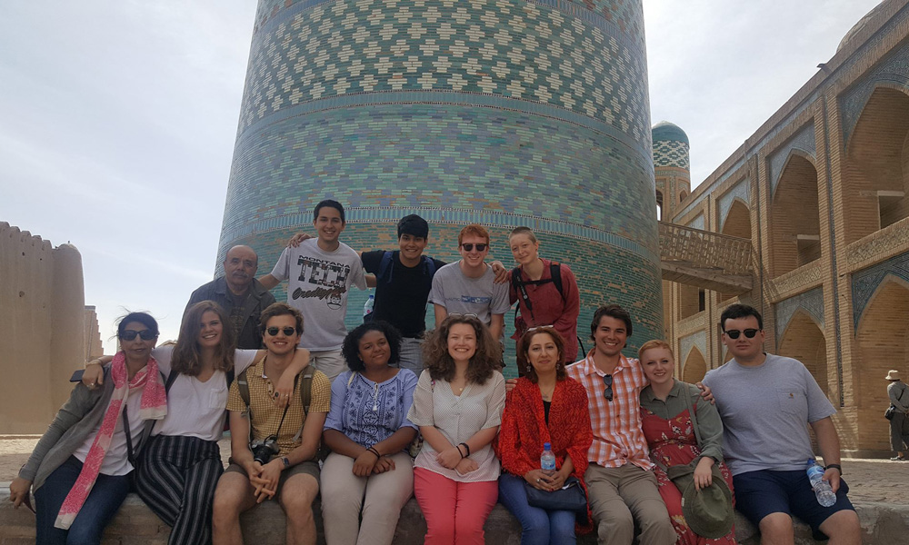 Denison Summer Seminar students in Central Asia