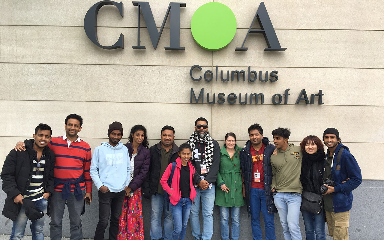 Group of Students in front of Columbus Museum of Art