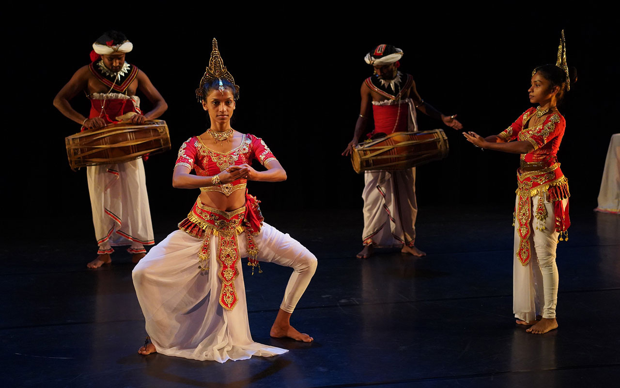 Students dancing on stage 2