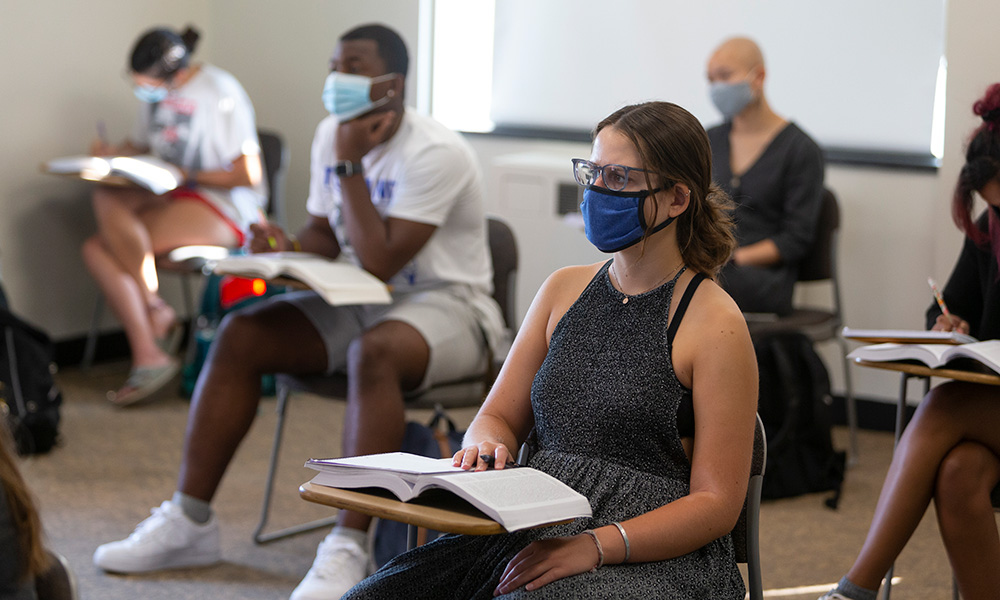 Students in a classroom