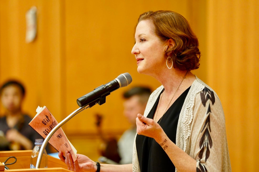 Dr. Ann Townsend reading her poetry