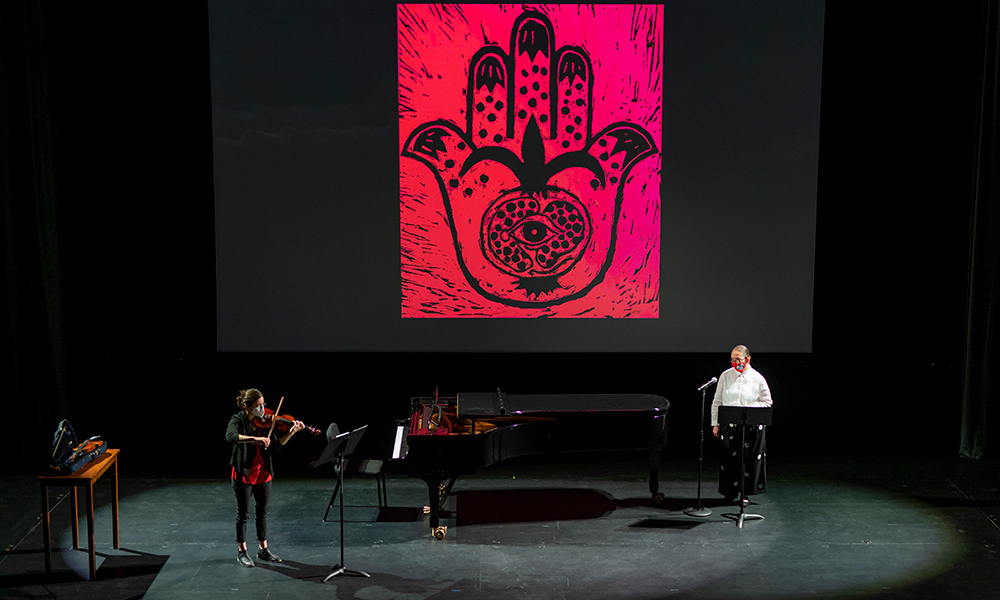 Tejido de Voces rehearsal (photo by Ron Abram)