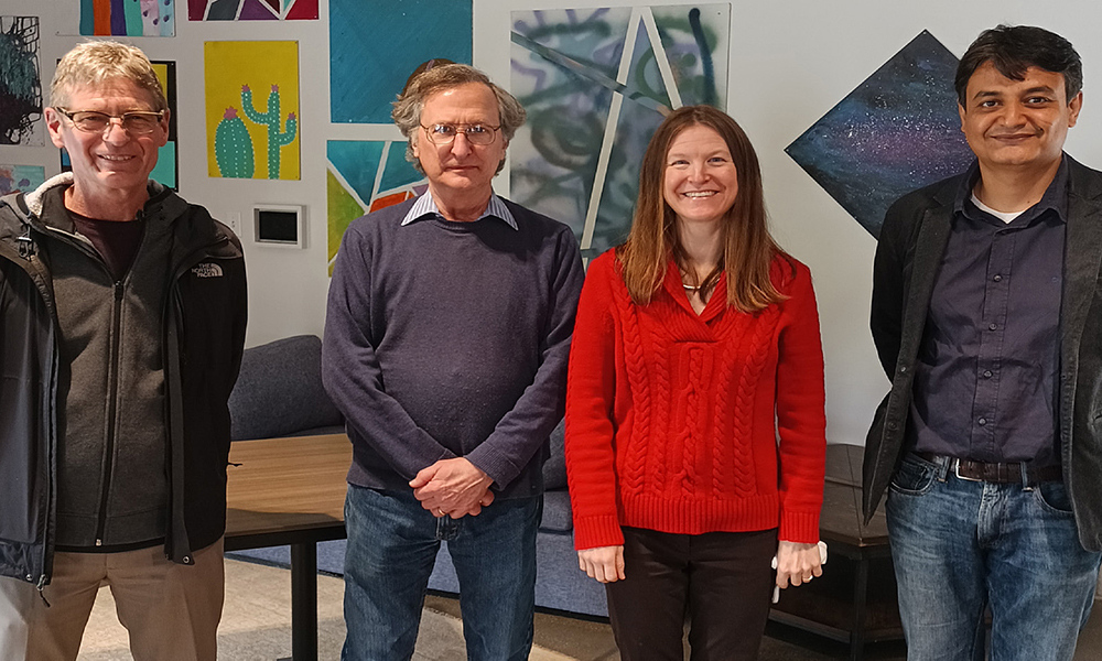 Following the Senior Luncheon on May 7, 2021, Dr. Gary Baker, Dr. John Cort, Academic Administrative Assistant, Meagan Tehua, and International Studies Director, Sangeet Kumar, reminisced about regular in person gatherings.