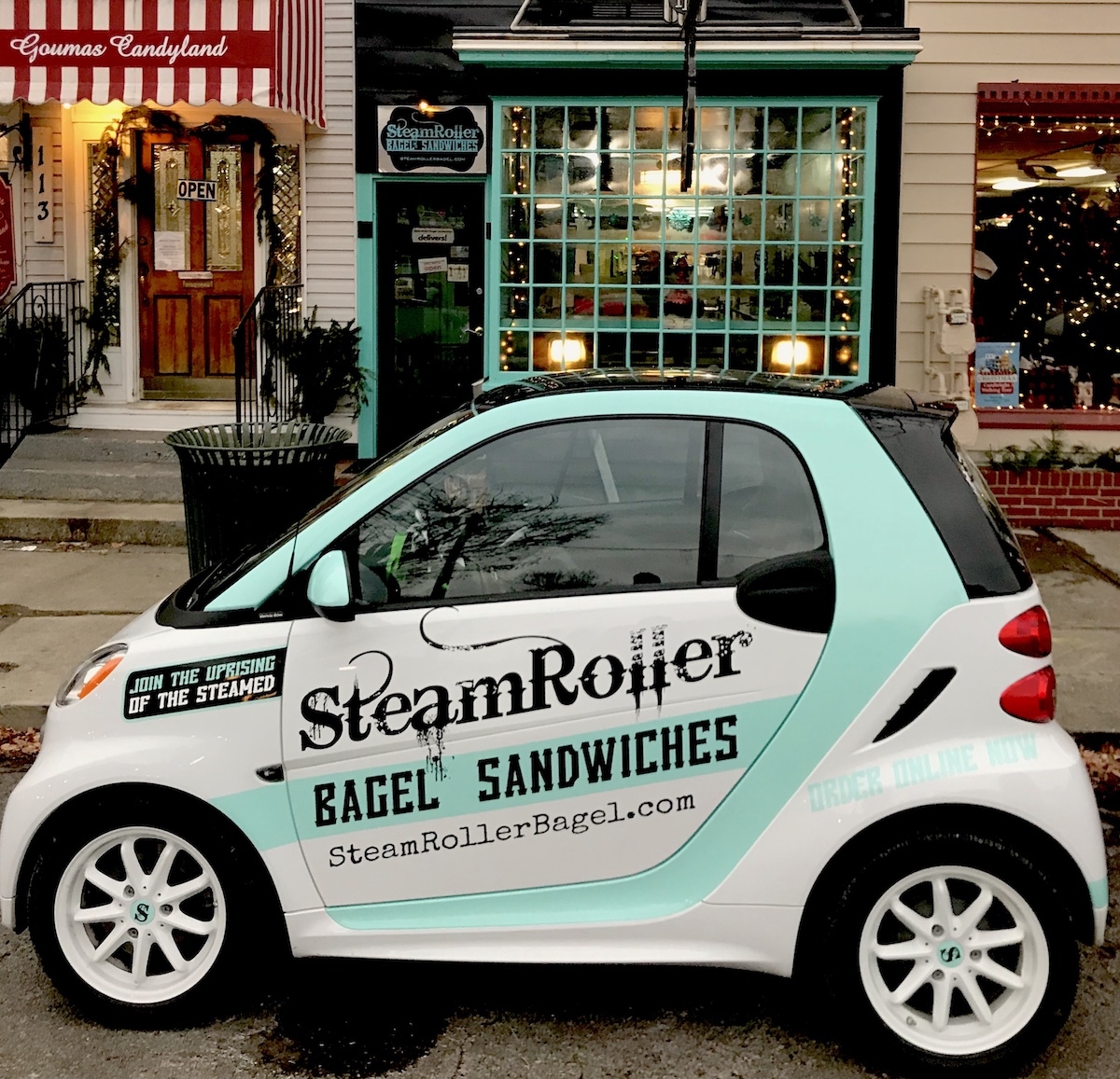 SteamRoller Bagel car