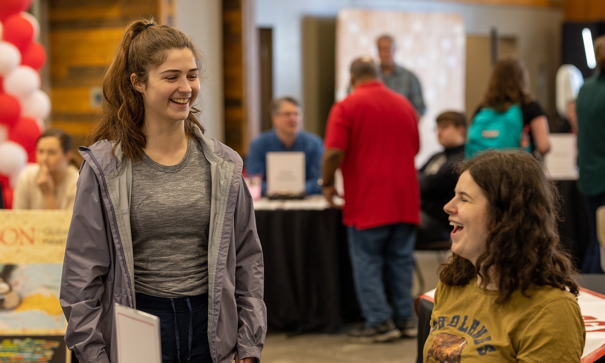 Students in conversation with each other