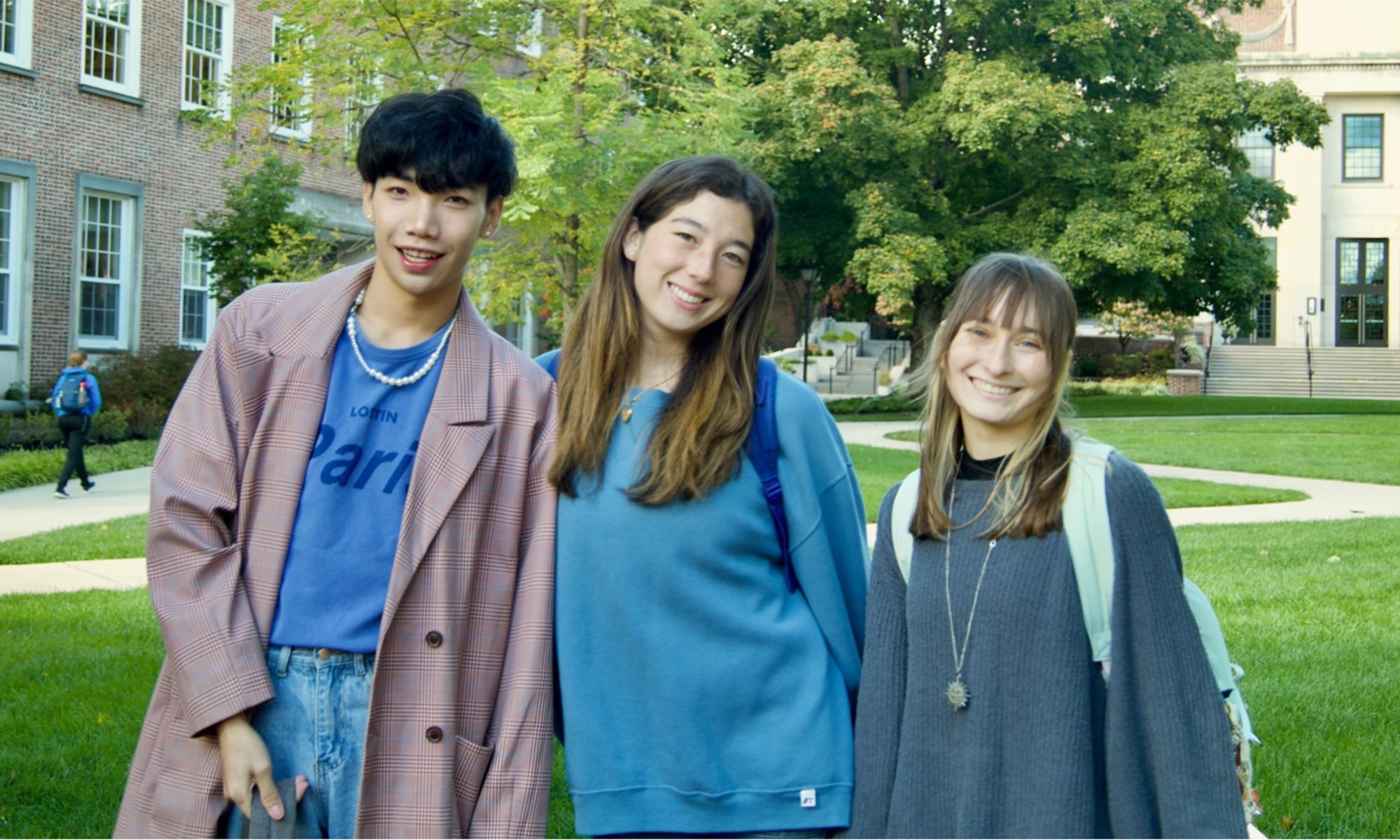 Senior Dance Fellows Augus Wang '24, Julia Rizzo '24, Grace Han '24