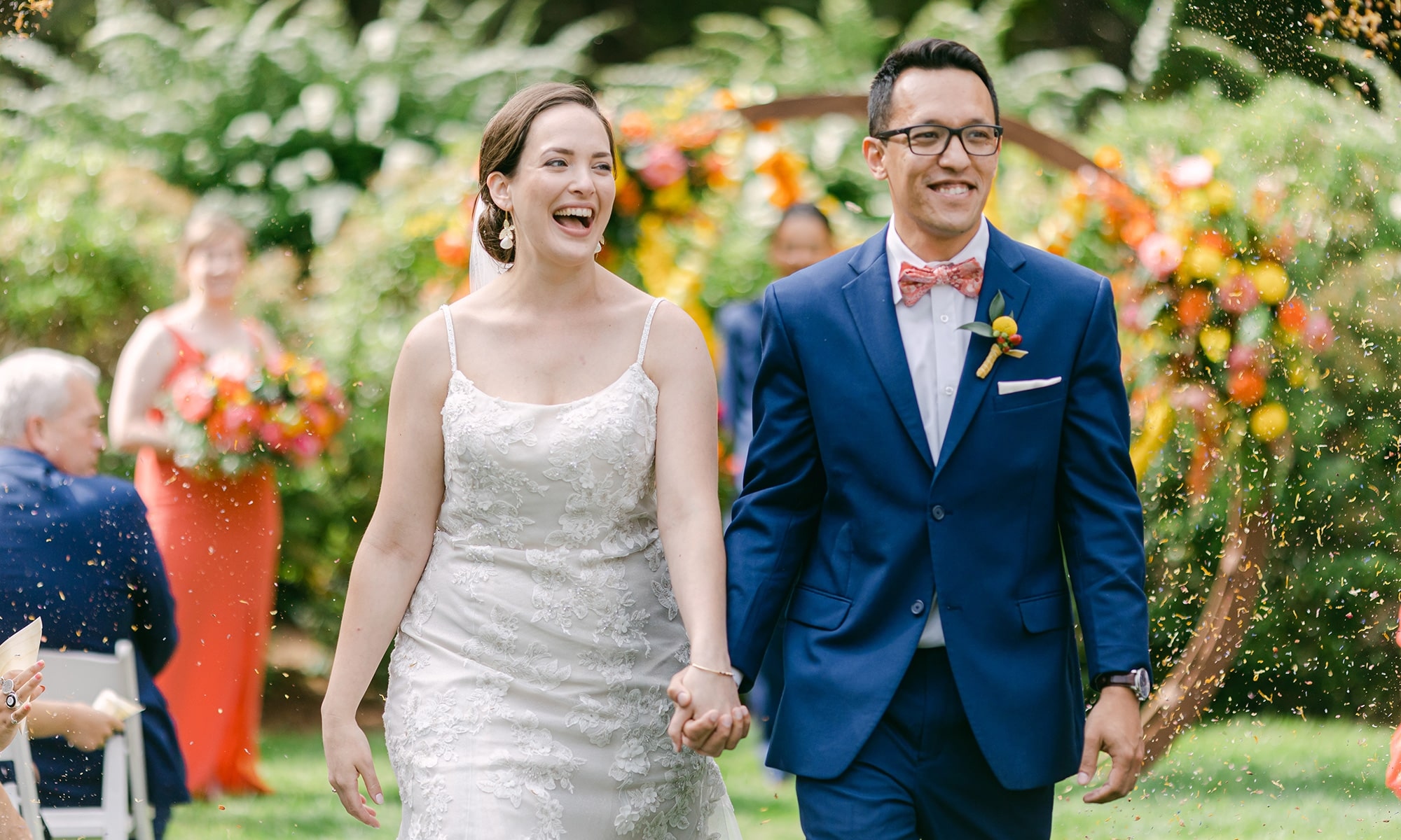 Kate Gagnon ’14 and Shrey Malla ’13 at their wedding